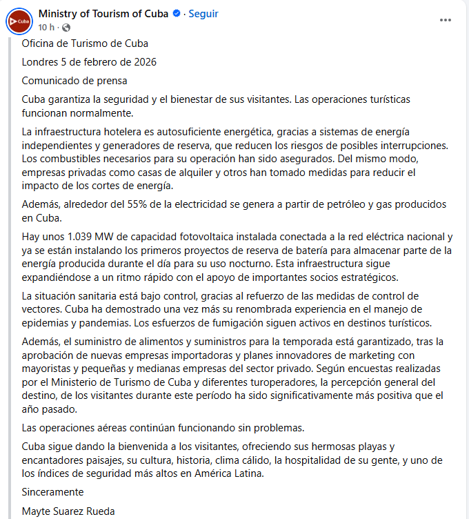MarioJPenton's tweet photo. ⚠️⚠️El régimen cubano asegura que cuenta con la electricidad suficiente para los hoteles... dice que se garantiza el suministro de alimentos en toda la red turística.

Cuesta comprender cómo pueden ser tan maquiavélicos y tener tan poco tino para sacar este comunicado en un momento tan duro.

No tienen perdón.