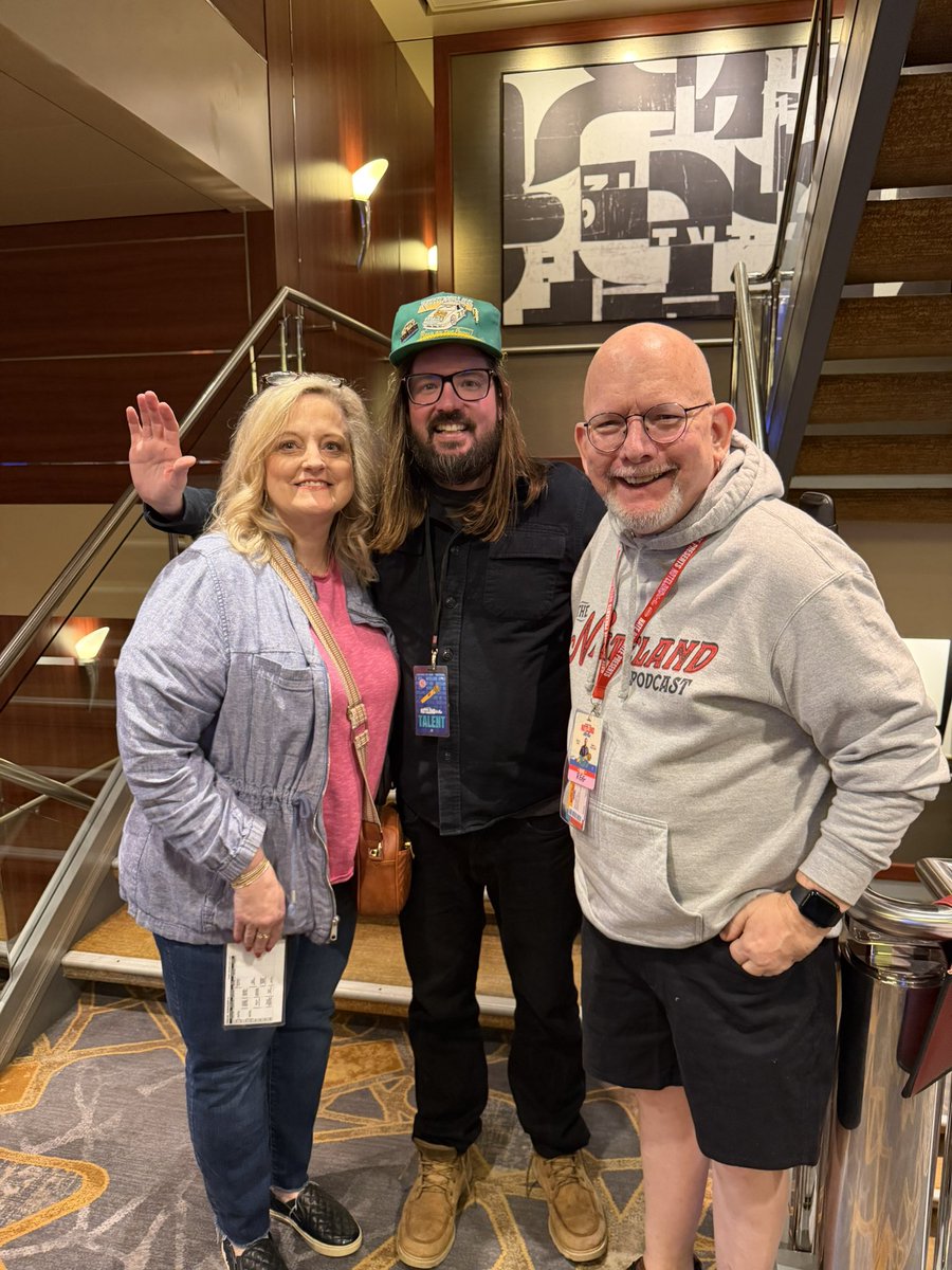 reggriffin's tweet photo. Great seeing @dustyslay on the @nateland_ent at sea cruise. Weโre headed to Costa Maya, Mexico. ๐ข #alriiiiight #havingagoodtime ๐๐ฝ https://t.co/Zj1klVz1Vj