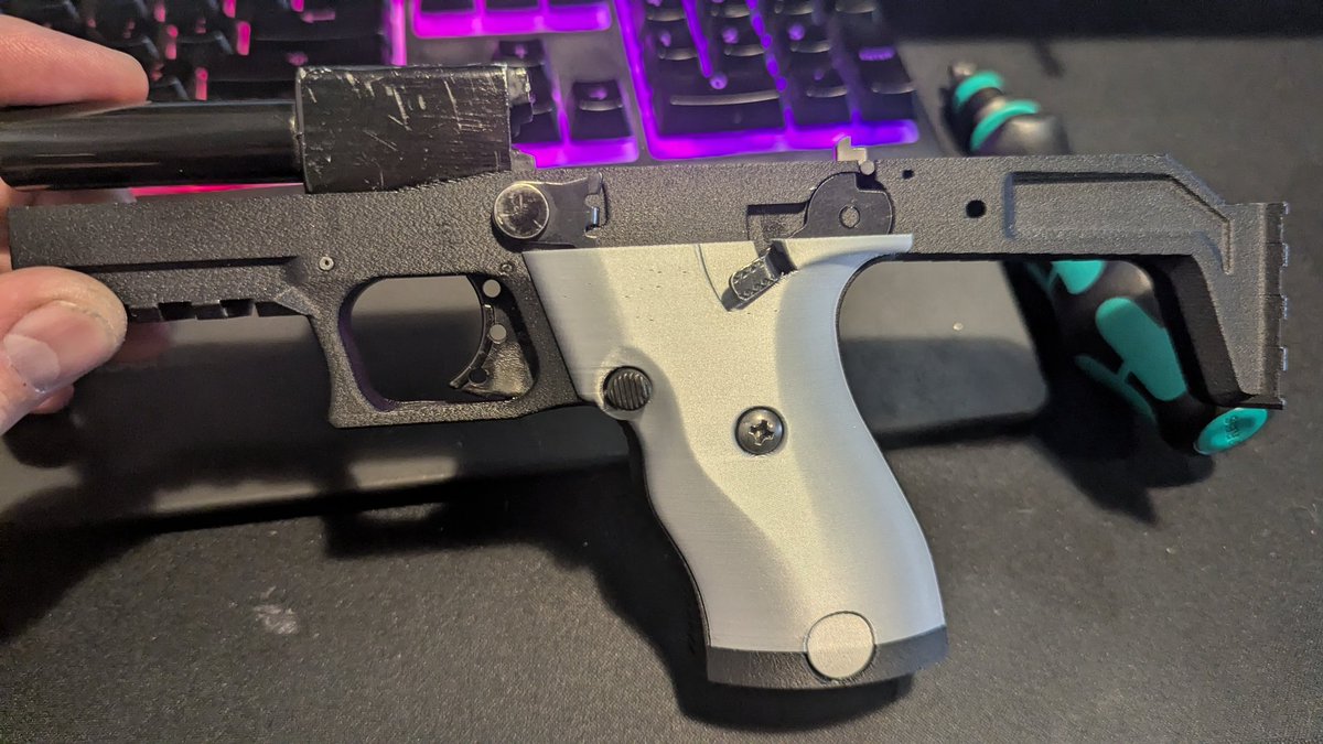 The EBT has printable grips panels now. I still need to run them through blender to smooth some shit out and do textures but you get the point.