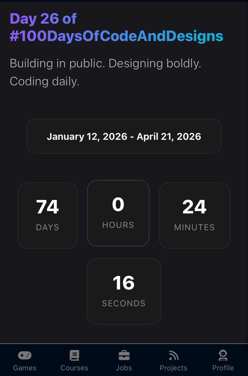 Eche_codes's tweet image. Day 26 of #100DaysOfCodeAndDesigns with the Sarcastic Geeks Trybe @sarcasticgeek4u

I had a to pause PeerCircle to meet up with deadline.
My sincerest apologies to @elzipodev