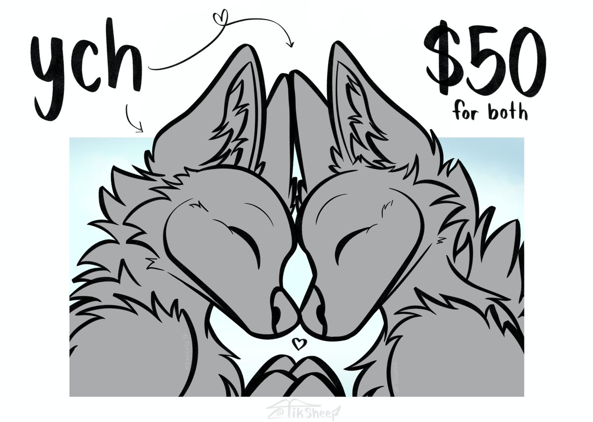 I'm temporarily open for a new couples YCH for this Valentine's Day! Offering multiple slots!

Feel free to add quotes/love messages/lyrics on the outside! 

Will close a bit before Valentine's Day to ensure completion before then!

🩷🤍🩷🤍🩷🤍🩷🤍