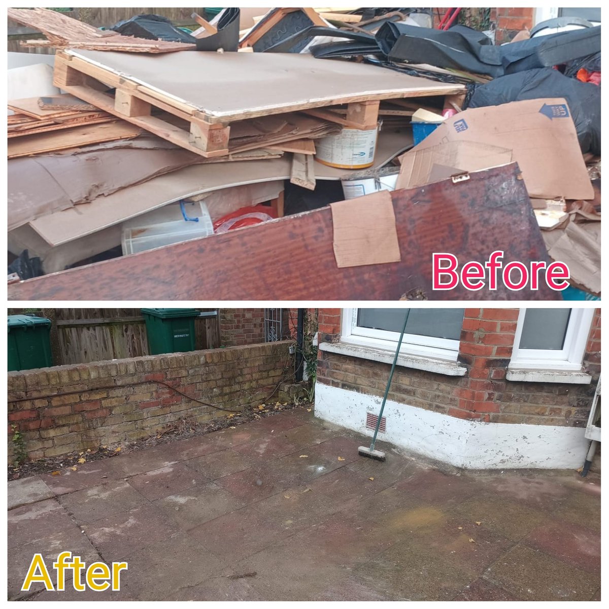 Quickwasters1's tweet image. Before: junk everywhere 🗑️
After: space everywhere 🙌✨
Quick Wasters — fast clears, clean results 🚛💨
.
.
.
.
.
#QuickWasters #BeforeAndAfter #WasteRemoval #JunkClearance #EcoClearance #HouseClearance #GarageClearOut #GardenClearOut #SameDayService #ProfessionalService