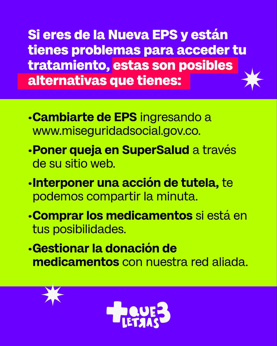 BravaNewsco's tweet photo. MEDICAMENTOS PARA EL VIH: En BRAVA News en alianza con Más que Tres Letras analizamos el drama de las madres con VIH que temen transmitir el virus a sus bebés debido a la no entrega de medicamentos (Antirretrovirales) por parte de la Nueva EPS. @MiguelAngelopez @RosabelRincon https://t.co/Q6BdJhG8Tc
