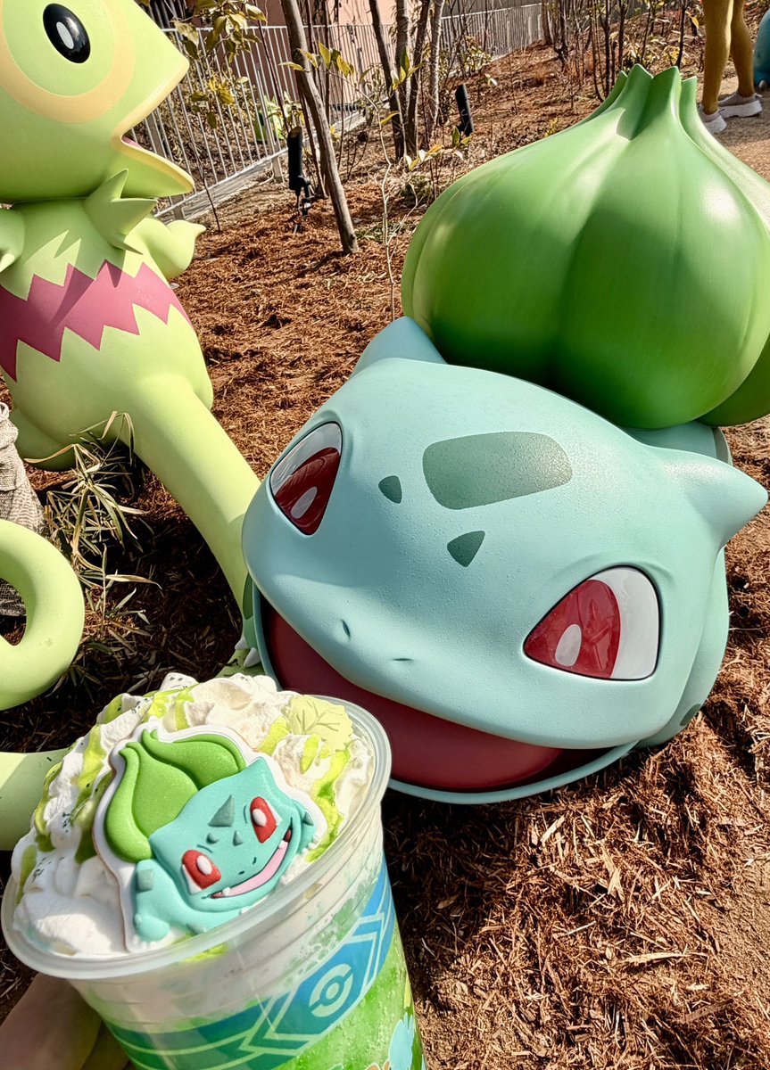 あ〜んってしてるフシギダネかわいい"(∩>ω<∩)"

#ポケパークカントー