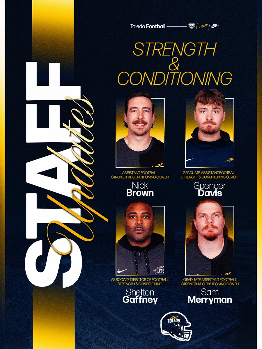 ToledoFB's tweet photo. Strength & Conditioning Staff update π
#TeamToledo https://t.co/uSmBKZcB2e
