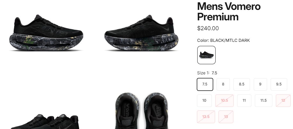 Ad: Select Sizes Available Nike Vomero Premium 'Realtree' Shop