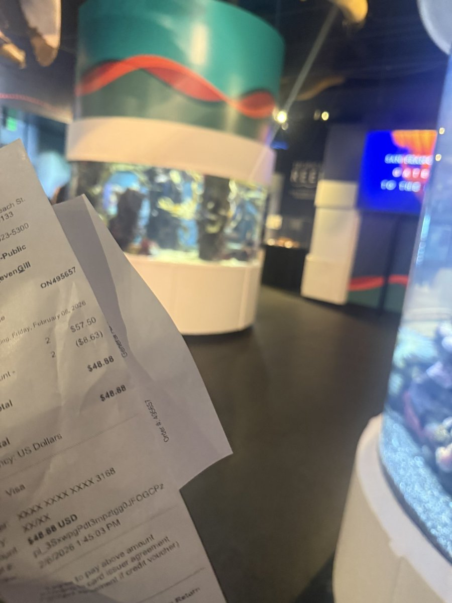 Reimburse aquarium $50