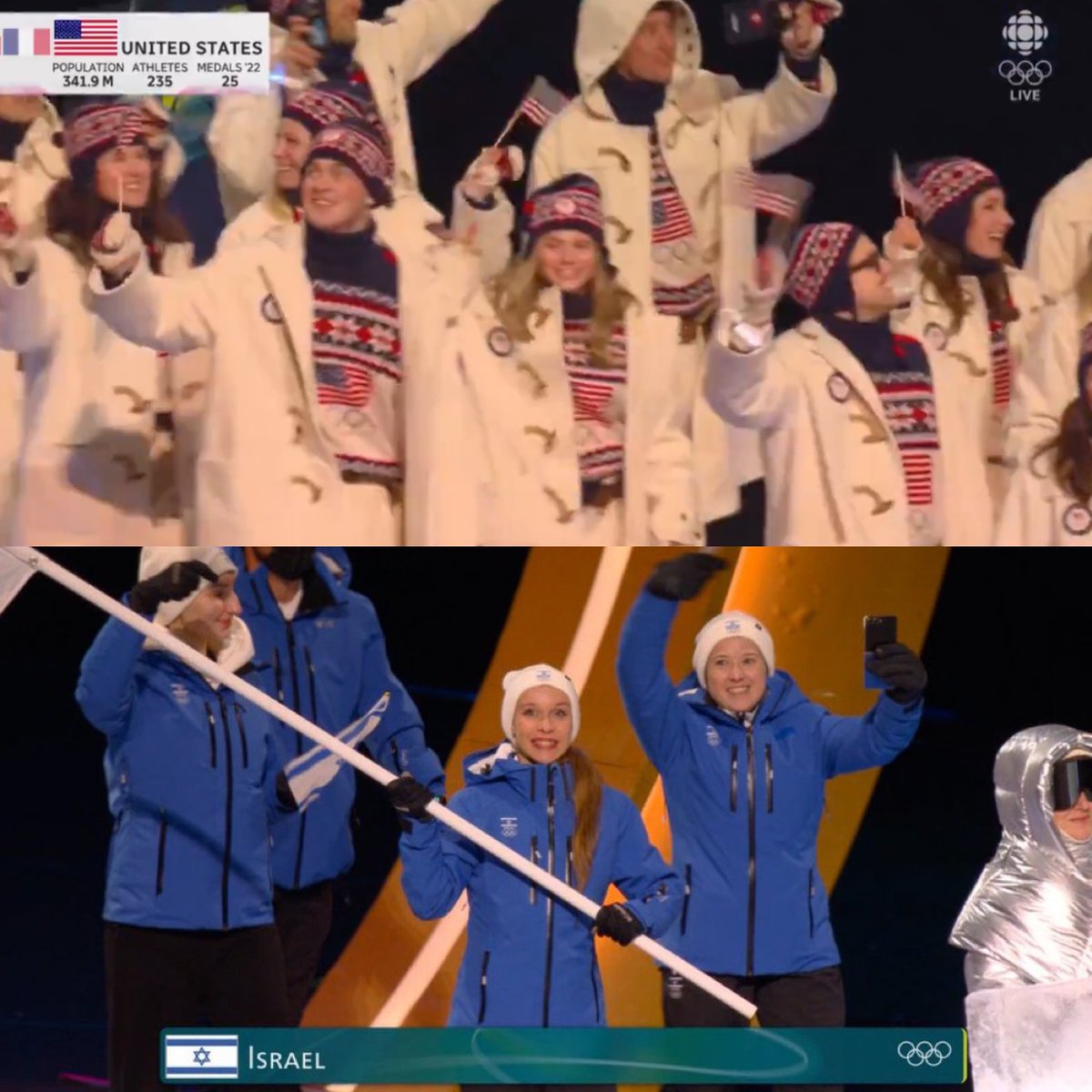 poptime's tweet image. Os Estados Unidos e Israel foram VAIADOS durante a cerimônia de abertura das Olimpíadas de Inverno de 2026.