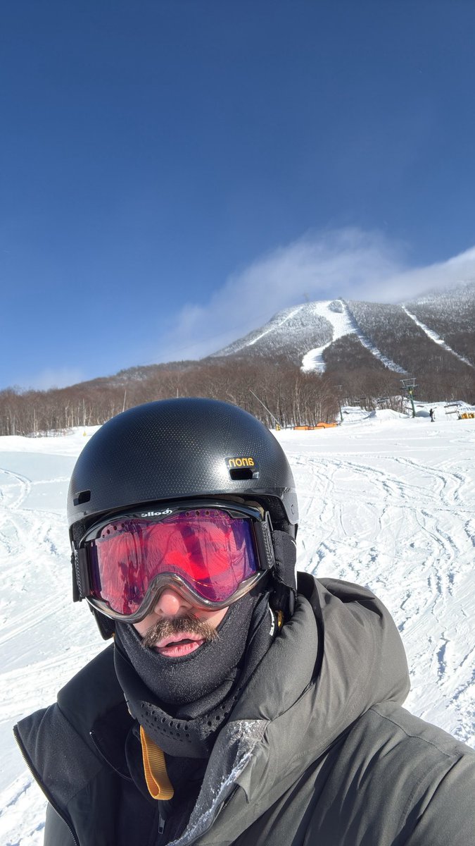 Stache is frosty today 🥶