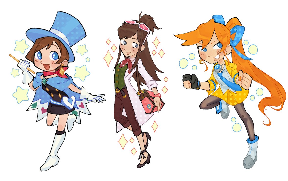 Apollo justice Trilogy characters,,,, :3