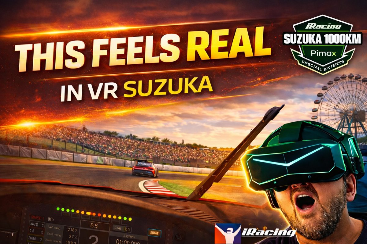 In this weeks YouTube deep dive into the incredible Pimax Super Micro OLED, I take a look at why the Pimax Super may just be the best choice for Sim Racing, you can check out the new video below - 

youtu.be/TGtaHZJPXN8

<a href="/pimaxofficial/">Pimax</a> <a href="/pimaxjp/">Pimax Japan</a> #PimaxSuper #VirtualReality