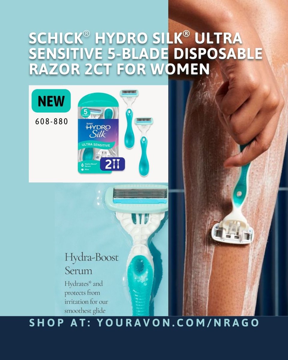 AvonLadyNJ's tweet image. Sensitive skin &amp;amp; still want a smooth shave? 💁♀️
Schick® Hydro Silk® Ultra Sensitive gives a close, gentle shave without irritation — modern, practical, vintage-soft vibes. ✨
Two razors per pack. Shop now 👉 bit.ly/4rFoJuD

#SensitiveSkin #GentleBeauty #SmoothStyle