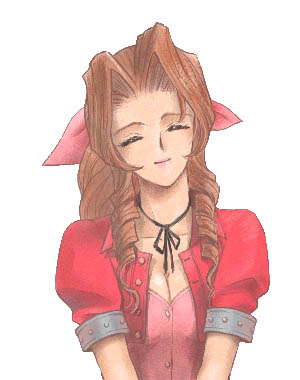 Love on first sight. Happy birthday, #Aerith #aerithgainsborough (Unknown Artist)
