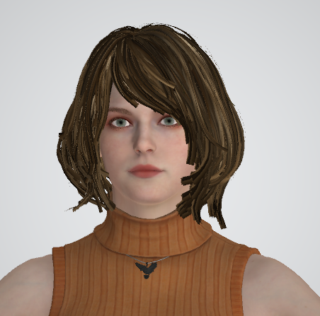 no tienen idea lo que el visor 3D sufre con el cabello actual en videojuegos jaja