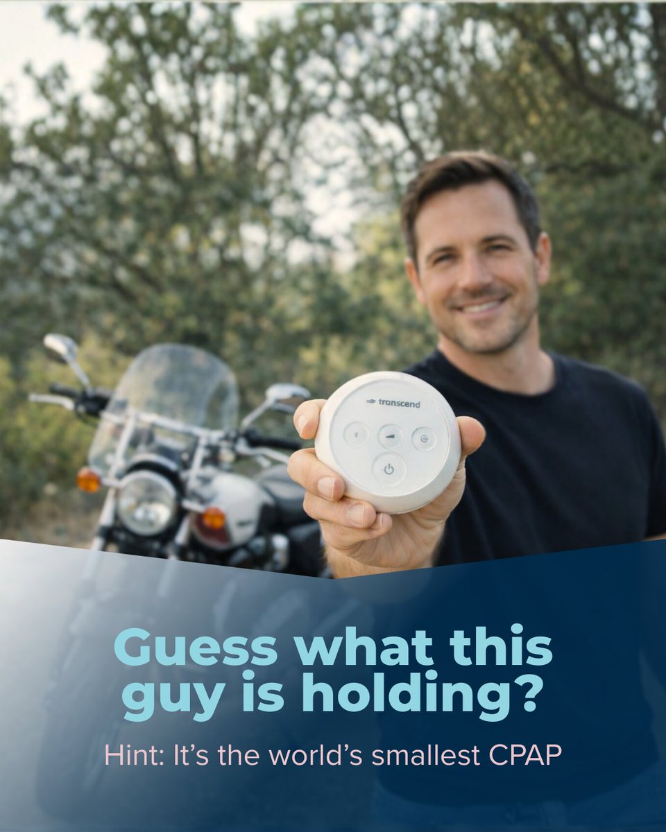 Transcend_CPAP's tweet image. Not a gadget. Not a speaker.
It’s the world’s smallest travel CPAP, designed for life on the move.
Say yes to trips, adventures, and spontaneous plans — your therapy comes with you.

#SleepApnea #TranscendMicro #CPAPOnTheGo #UniversalMaskCompatibility