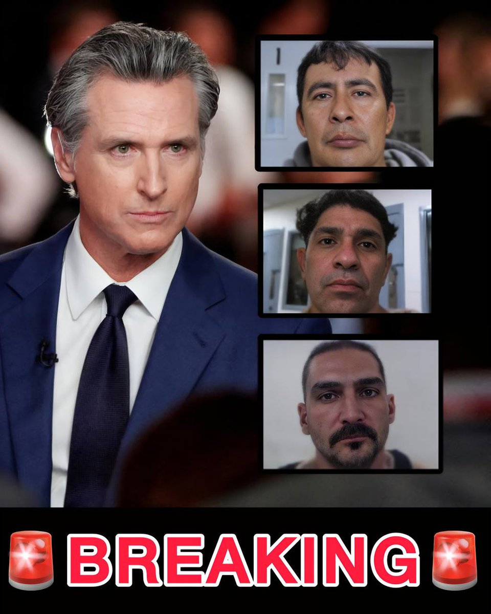 DavidJHarrisJr's tweet image. 🚨 BREAKING: 4,500+ Inmates Released in California Defying ICE Detainers. Convicted Killers &amp;amp; Sex Offenders Among Those Freed Back into Communities. Since President Trump took office in January 2025, new reports confirm that California’s sanctuary state laws have blocked ICE from…