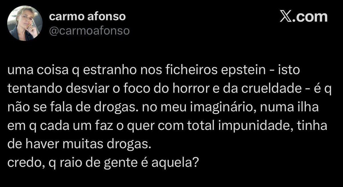 Percebo que ache estranho.