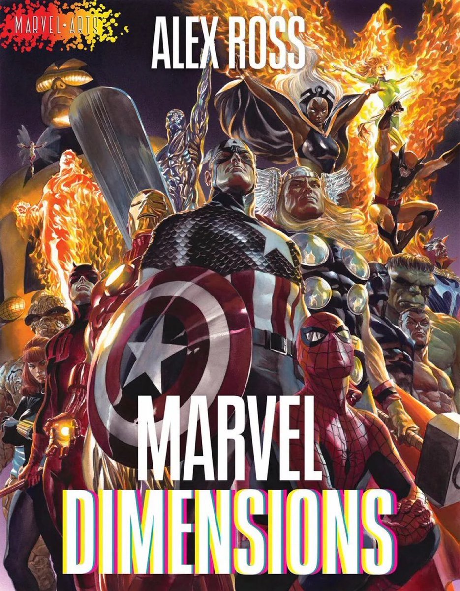 First look at ‘MARVEL DIMENSIONS’, a new 112-page graphic novel written &amp; illustrated by Alex Ross.

• Meant to be a tour of the classic Marvel Universe &amp; something more expansive.

• Could introduce 200 new variants of characters

(Source: hollywoodreporter.com/news/general-n…)