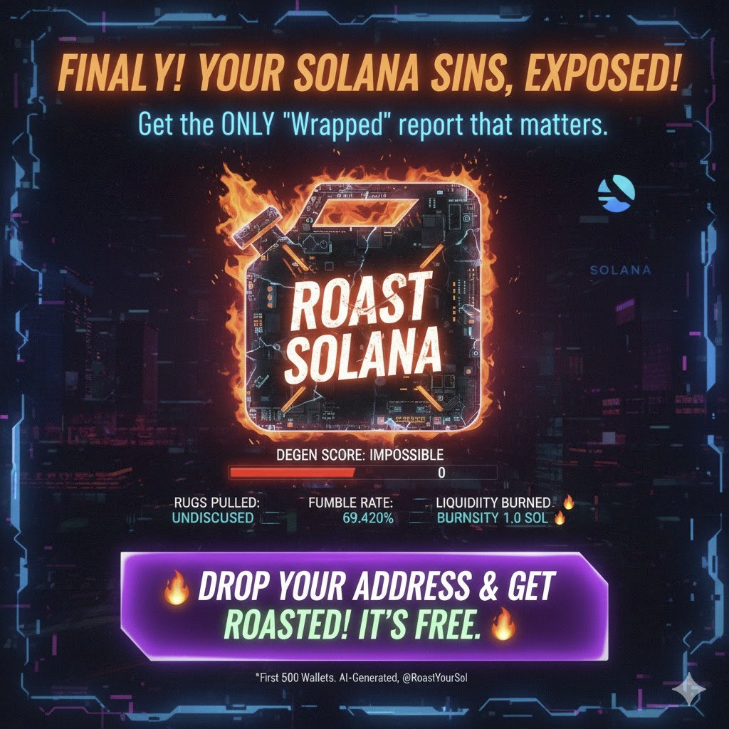 RugCheckerSOL's tweet photo. @WikiCryptoDon @solana @yeti_dyor I just roasted my own wallet and it told me to apply at McDonald's. Drop your address if you're brave enough. https://t.co/40M3DVSsgV