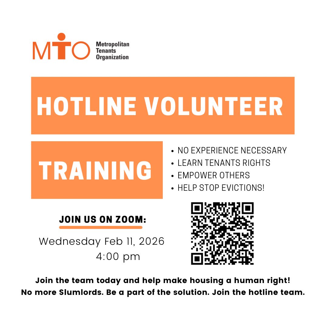 Metropolitan Tenants Organization tweet media