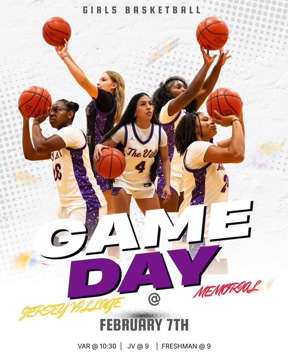 <a href="/jvladyfalconbb/">Jersey Village Lady Falcon Girls Basketball (NEW)</a> is AWAY TOMORROW morning at Memorial to take on the Mustangs. Varsity plays at 10:30 AM. Good luck Falcons! <a href="/jvhsprincipal/">Ms. Wiley</a> @jerseyvillagehs @jvfalconath @jvtvnews