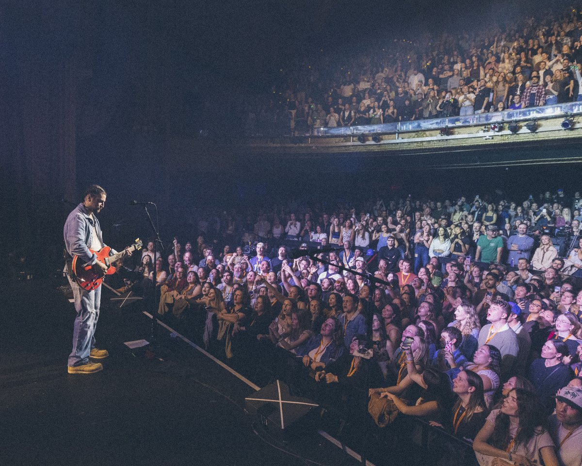 Noah is back on stage and we are so happy 💛 Kicking off Super Bowl Weekend with <a href="/SIRIUSXM/">SiriusXM</a>, <a href="/pandoramusic/">Pandora</a>, <a href="/altnation/">Alt Nation</a> and <a href="/NoahKahan/">Noah Kahan</a>!