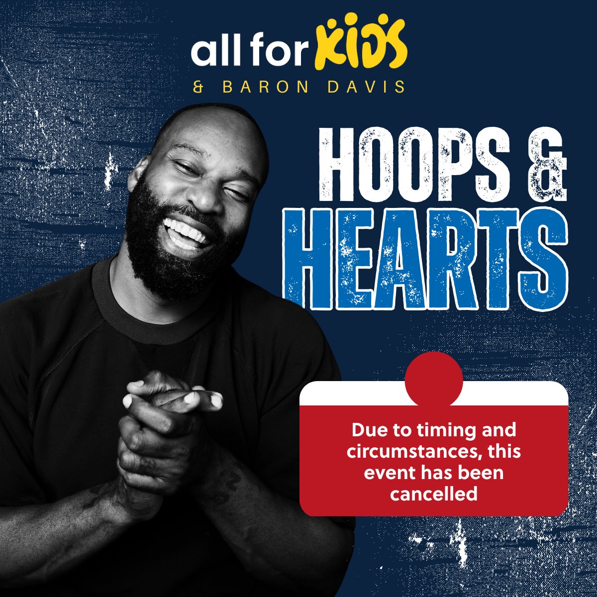 AllForKidsCa's tweet image. We regret to announce the cancellation of our event on February 16. Thank you for your support! We're exploring future opportunities to bring our community together. #eventupdate #scheduling