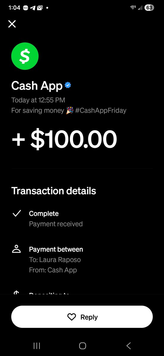 Ldias119's tweet photo. @CashApp God bless CashApp!! tysmm!! https://t.co/6usn6nF5Cq