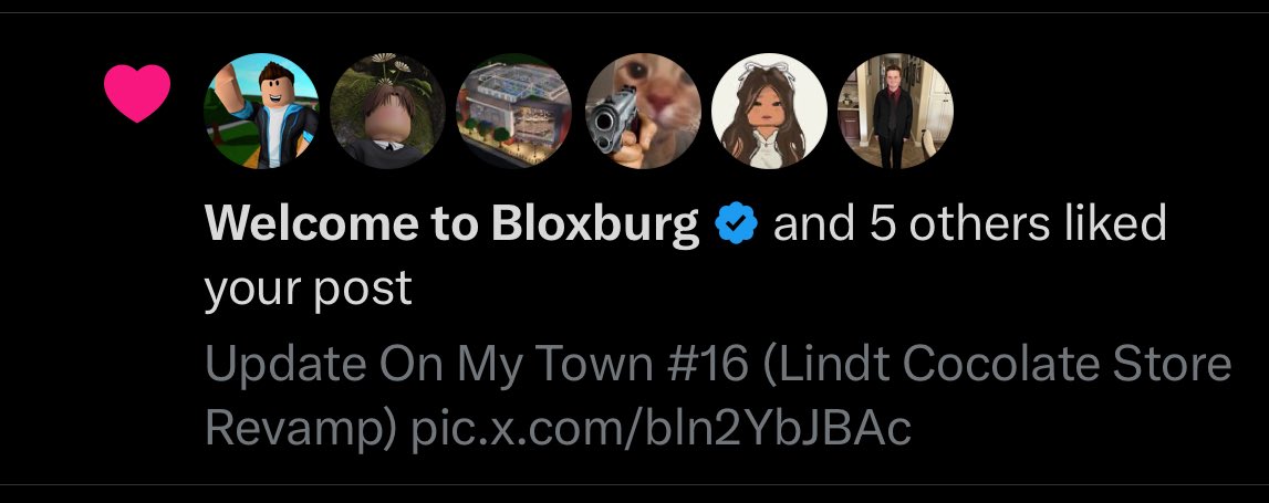 Wasnt expecting <a href="/heybloxburg/">Welcome to Bloxburg</a> to show up on my notifications 😭✌️