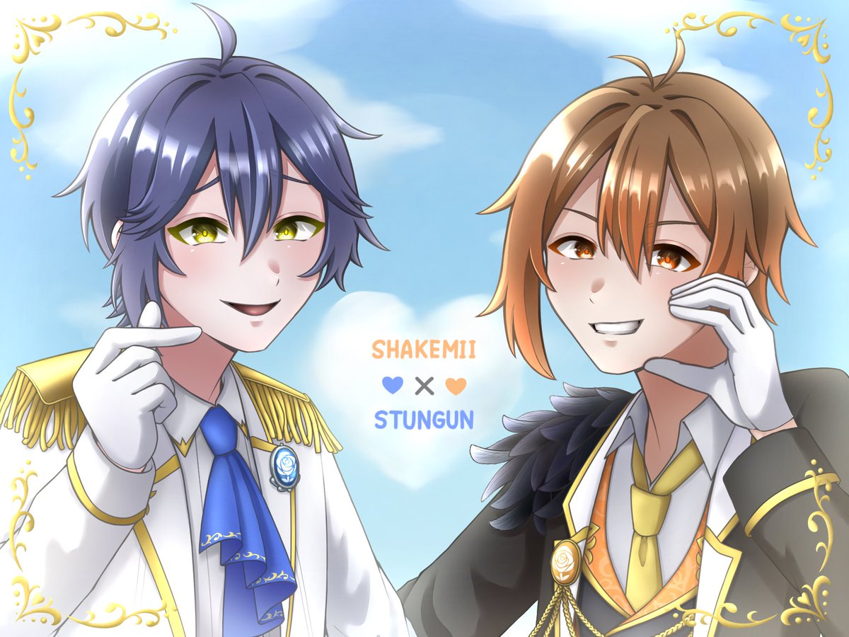 ㊗️しゃけんがんツーマン🧡💙

 #しゃけみっち  #すたん絵見ろや
