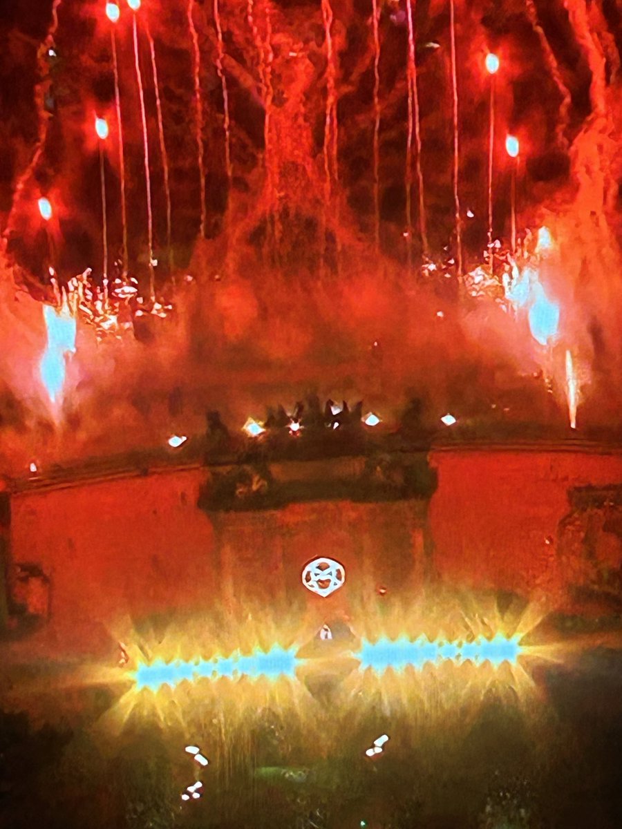 Am i tripping here seeing evil symbolic? 
#Olympics wtf?!