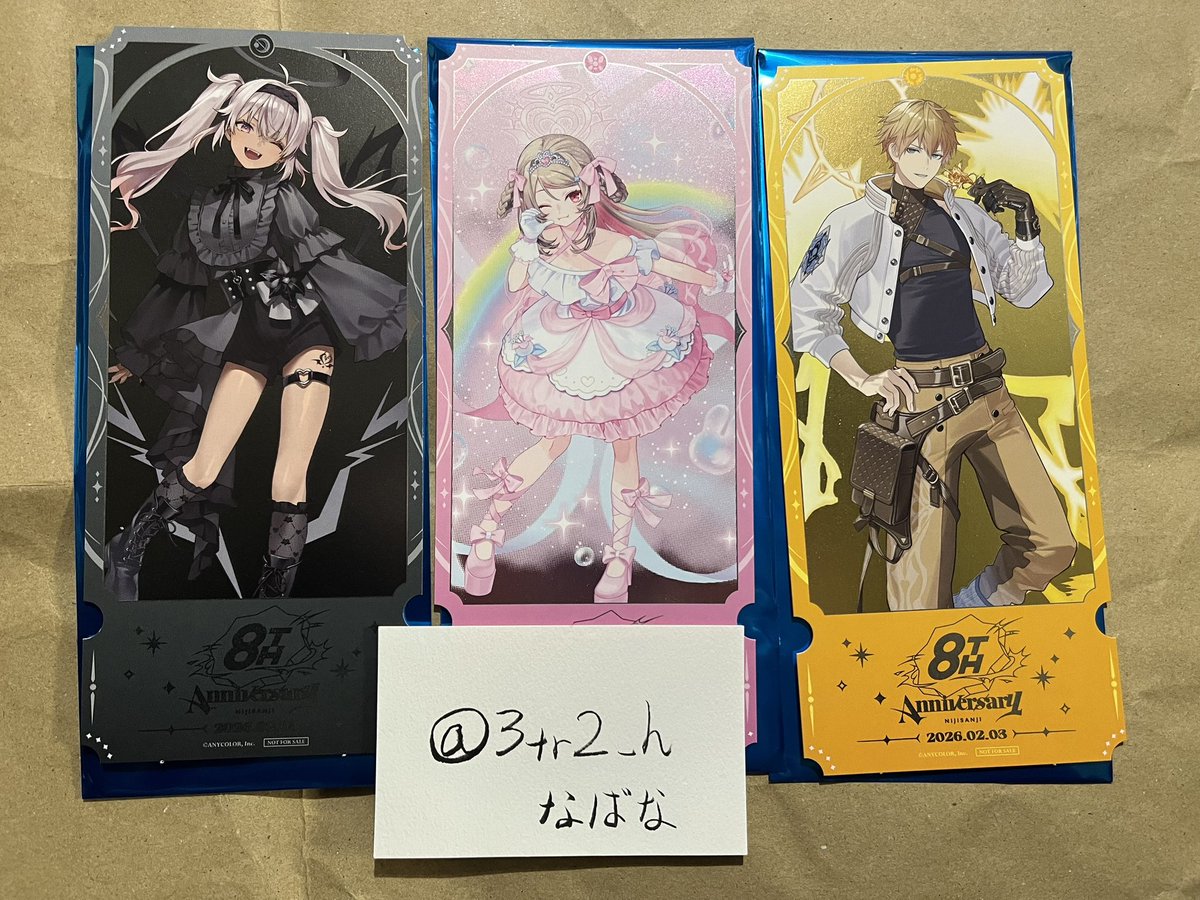 交換】にじさんじ 8th Anniversary store POPUP ポップアップ 特典