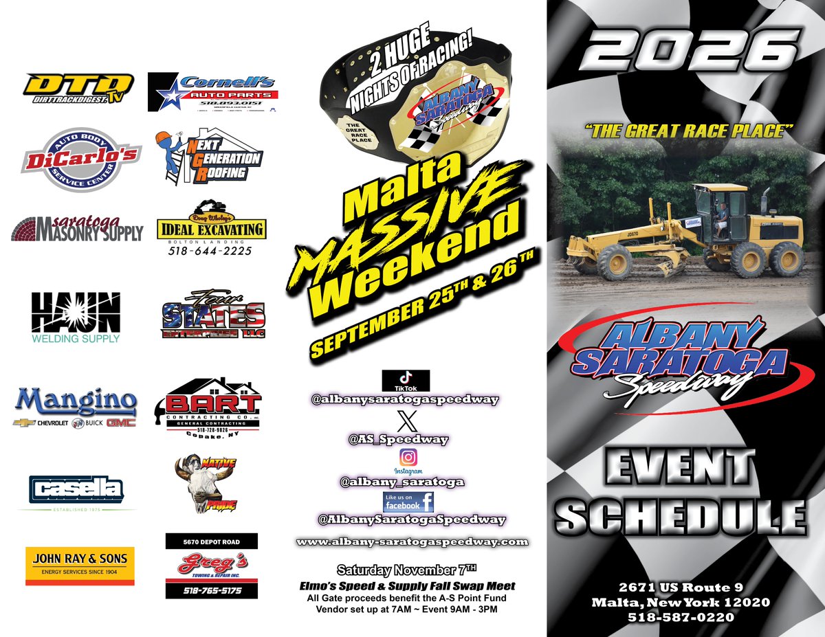 Albany-Saratoga Speedway tweet media