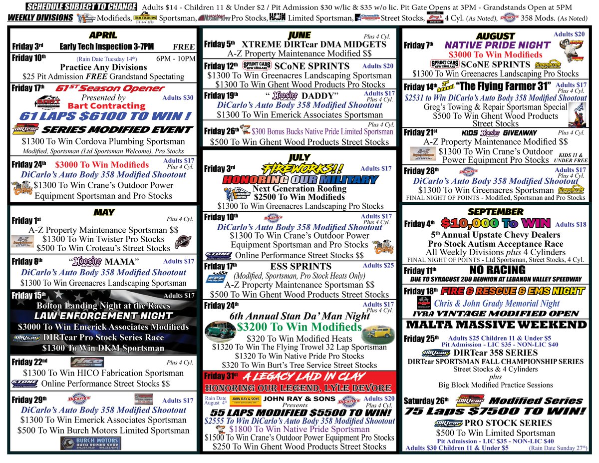 Albany-Saratoga Speedway tweet media