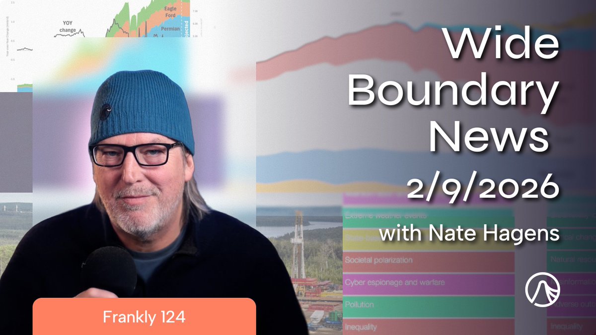 NJHagens's tweet photo. Today’s edition of Wide Boundary News features reflections on a new peak in crude oil production, the growth of non-dispatchable electricity, and a report recently released by the World Economic Forum assessing global risks.

https://t.co/OQyYbo9PSO https://t.co/5Icmoi3Thj