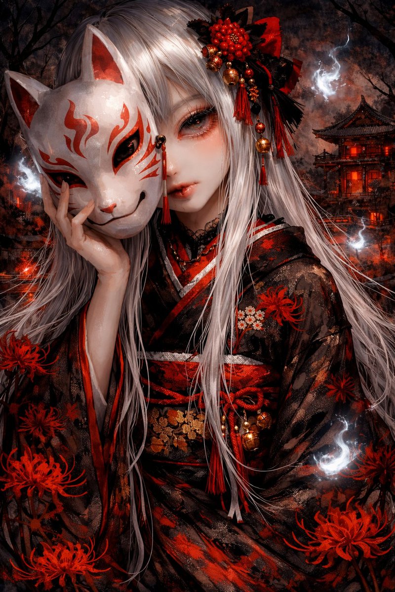 AIイラスト #AIart 「狐火」