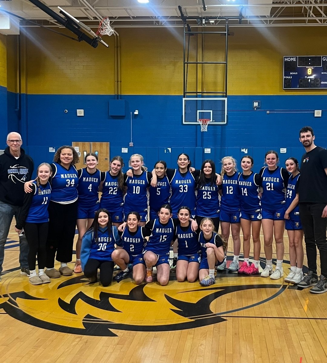 Congratulations to the Von E. Mauger MS Girls Basketball team on finishing the season a perfect 14-0!  Tremendous job by our coaches and players!