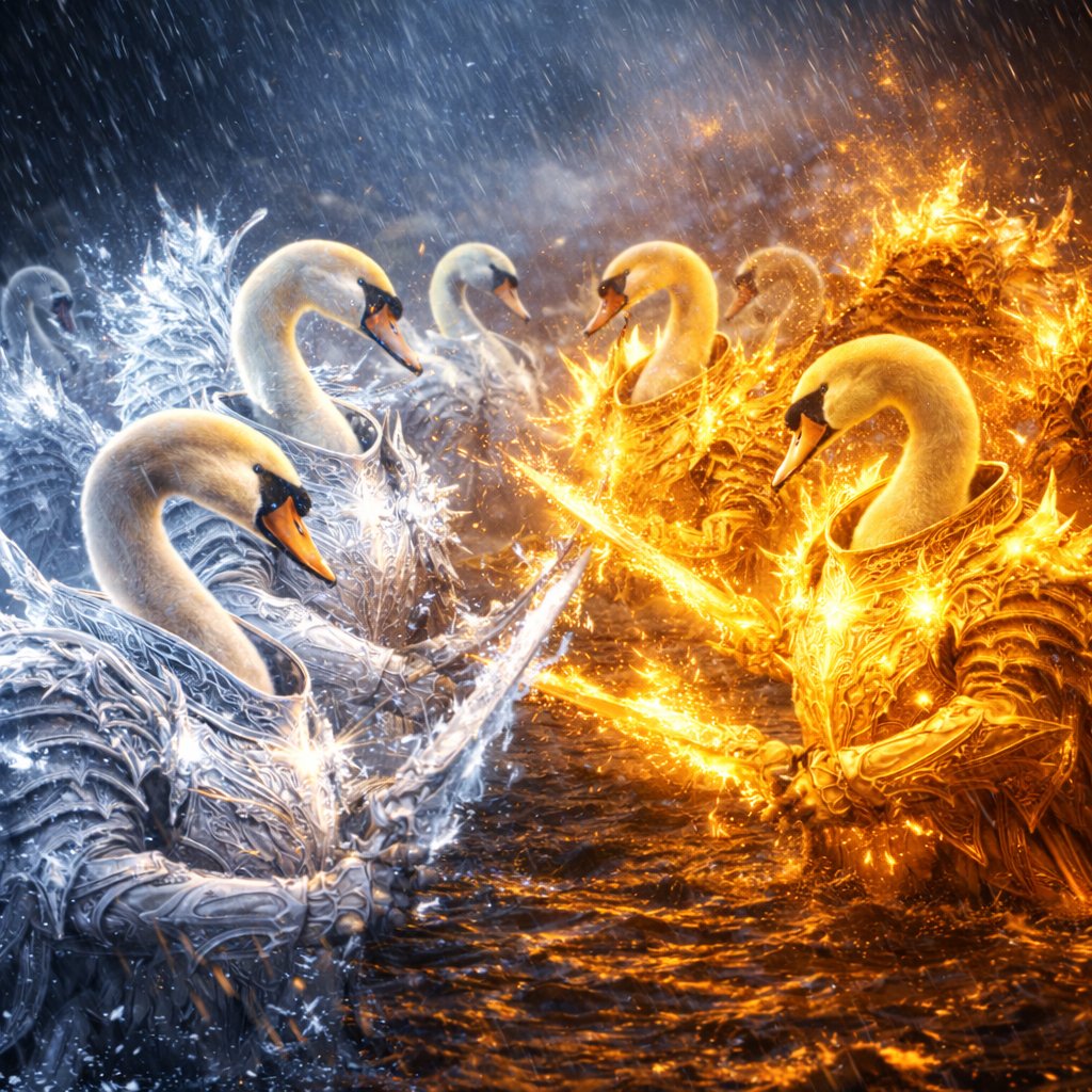 KingDevwin's tweet image. Battle Between The Swans!

$GoldenSwan