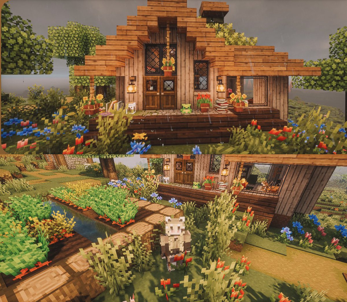 The Minecraft obsession is fully back I fear 🌲🌷💕✨