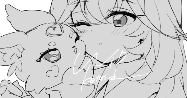女の子とマスコット描きがち 