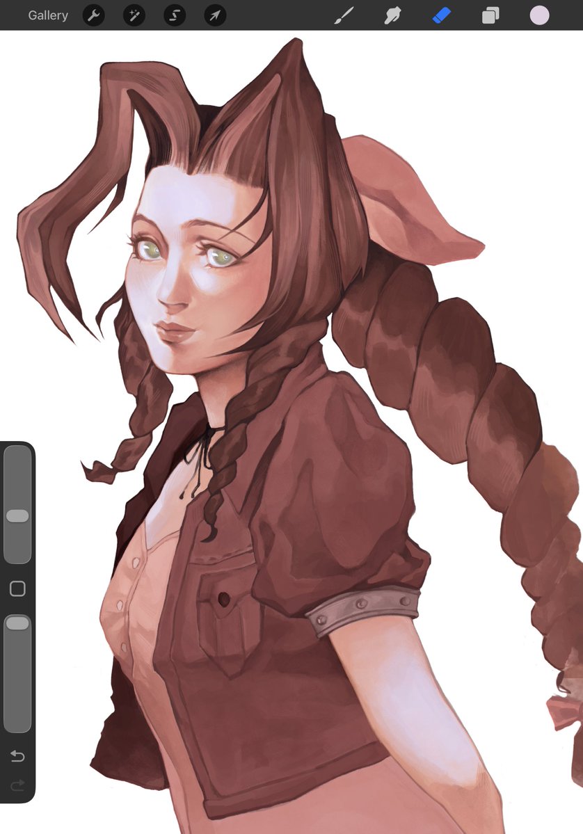 THIS IS SO RUSHED BUT HAPPY BIRTHDAY TO MY FAVOURITE FLOWER GIRL AERITH!! 🌸🩷