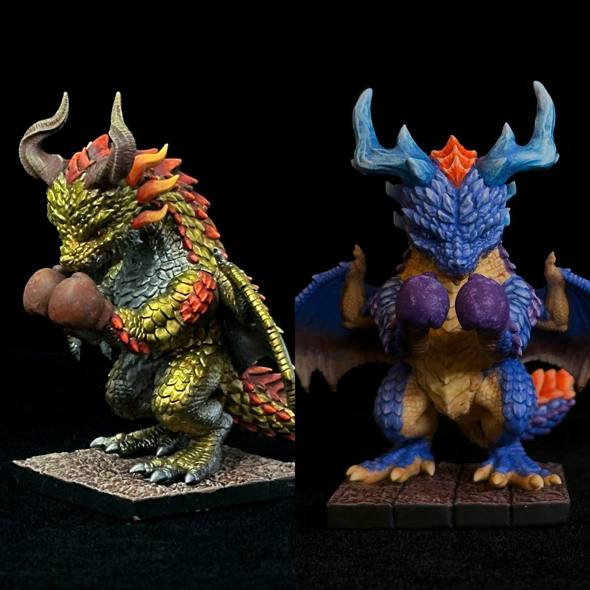 #ワンフェス #WF2026冬 のお品書き
卓番：3-09-03 
レッパン戦士．魔法使い．盗賊．神官
キット 5,000 円
完成品 10,000 円

骑士
キット 7,000 円
完成品 13,000 円

アイスドラゴン
キット 5,000 円
完成品 8,000 円

タイガードラゴン
完成品 6,000 円

ボクシングドラゴン
完成品 10,000 円