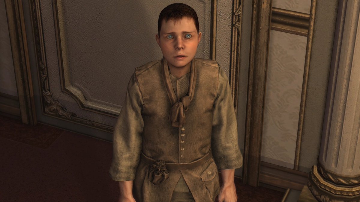 Duncan Little uno de los Asesinos que podemos reclutar en Assassin's Creed 3 , en una conversación que podemos tener con nuestros iniciados nos revela que es el niño que sale en el inicio del juego cuando somos Haytham Kenway 
#AssassinsCreed #AssassinsCreedIII