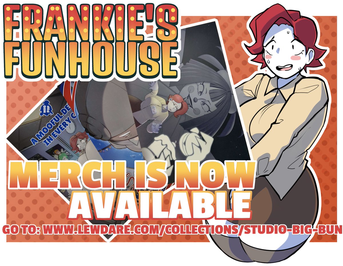 Want to help support development of Frankie's Fun House?

Well here is one of the ways to do it!

We have some fun merch over on Lewdare!

🎉Check it out below!!🎉