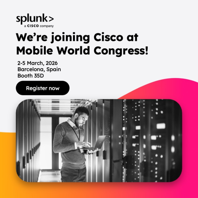 divabhm's tweet photo. Join us at #MWC26 to discover how the Splunk platform powers the Cisco Data Fabric architecture. We’re helping Service Providers move from reactive troubleshooting to proactive prevention by normalizing data across SecOps, ITOps, and NetOps. Ensure... https://t.co/wdGyx9X16g https://t.co/JdJfc7xXjY