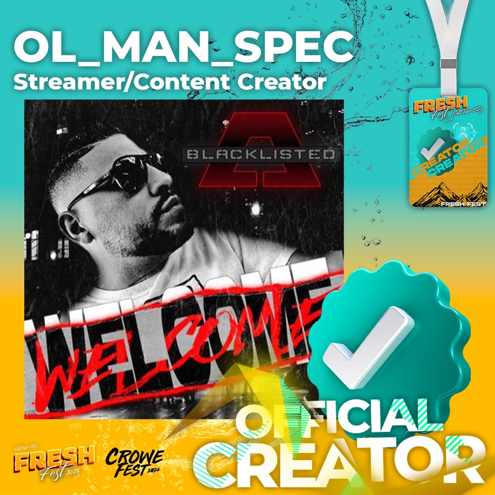 Let's just put this here.  

I will see you all <a href="/FreshCroweFest/">Fresh Fest ✘ Crowe Fest</a>  <a href="/CroweGamingg/">RG | Crowegamingg</a> 🫡🫶

If you have not purchased a ticket what are you waiting for 🫡

freshenuphydration.com/fresh-fest-cro…