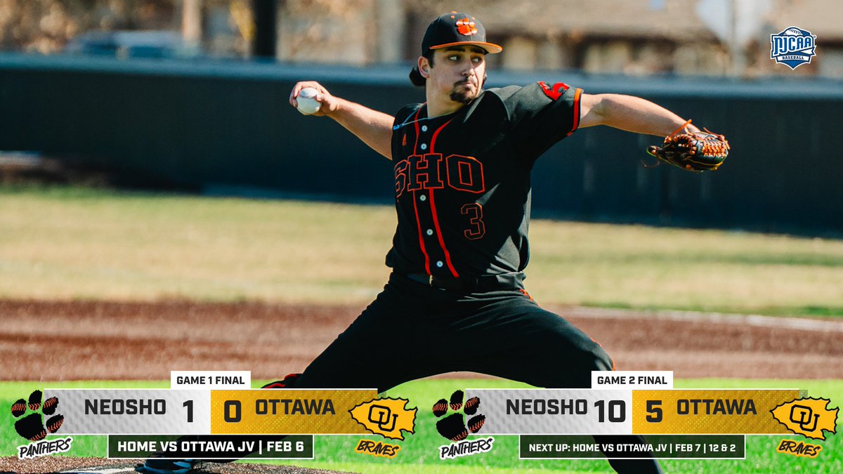 Home doubleheader sweep energy — Panthers handle business and close out the day strong. Back at it tomorrow at noon to finish the home series opener. 
#GoNeosho #PantherBaseball #DoubleHeader #HomeSeries #NJCAA #PantherPride