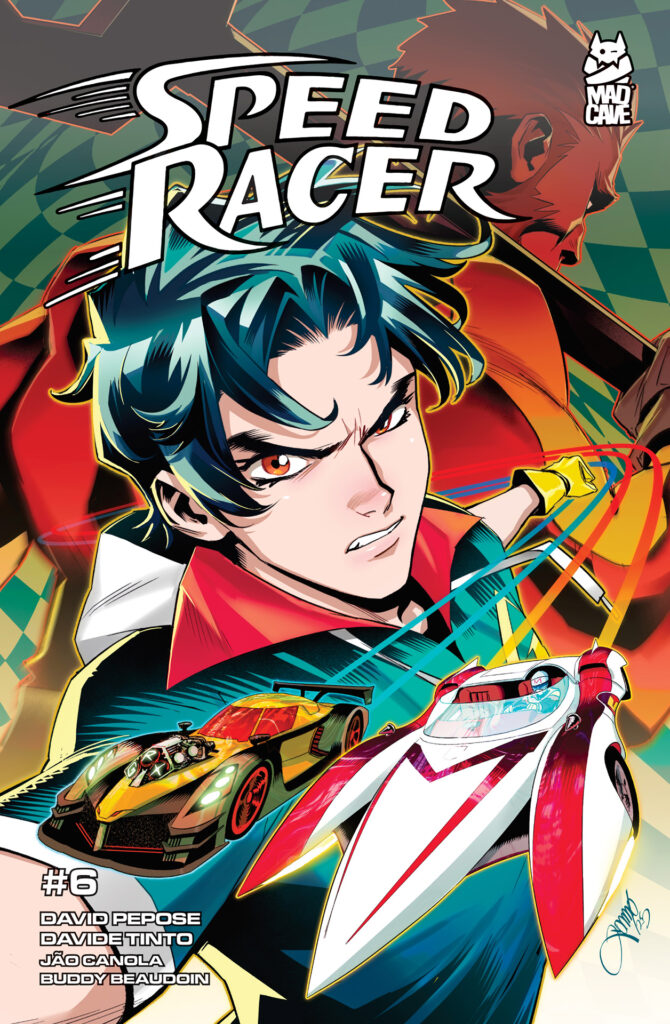 Years ago, Pops Racer built a machine so dangerous, he vowed to bury its existence forever.

They called it the G.R.X. Engine — and now, Speed must survive his father's deadliest creation!

Monday is Final Order Cutoff for SPEED RACER #6 — call your comics shop NOW to preorder!