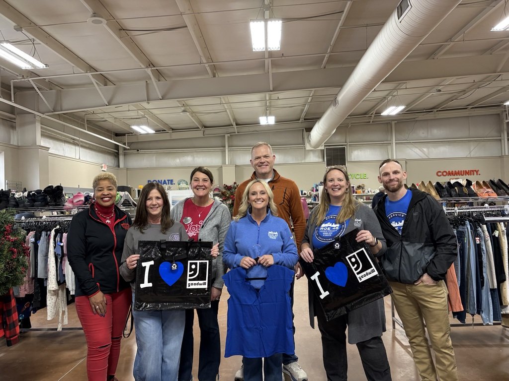 The ROE Leadership Team volunteered at Goodwill today and learned more about the incredible ways they support our community. Grateful for the opportunity and proud to be community partners!