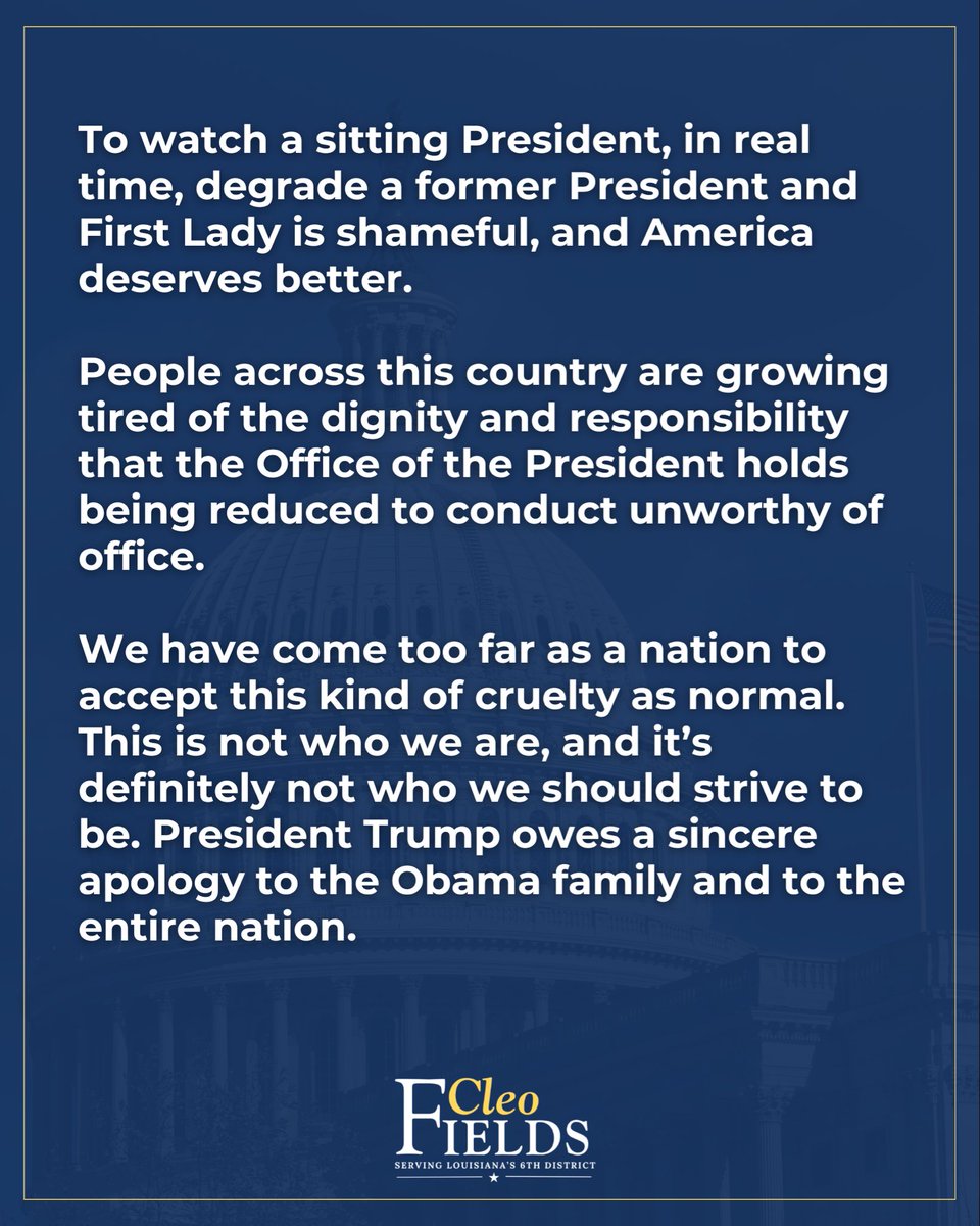 Congressman Cleo Fields tweet media